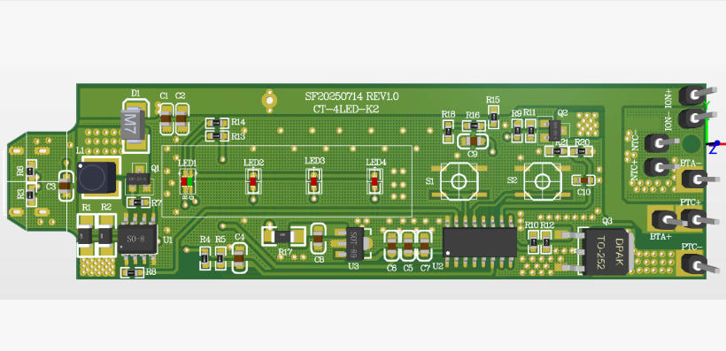 無(wú)線直發(fā)梳方案，直卷兩用小巧便攜